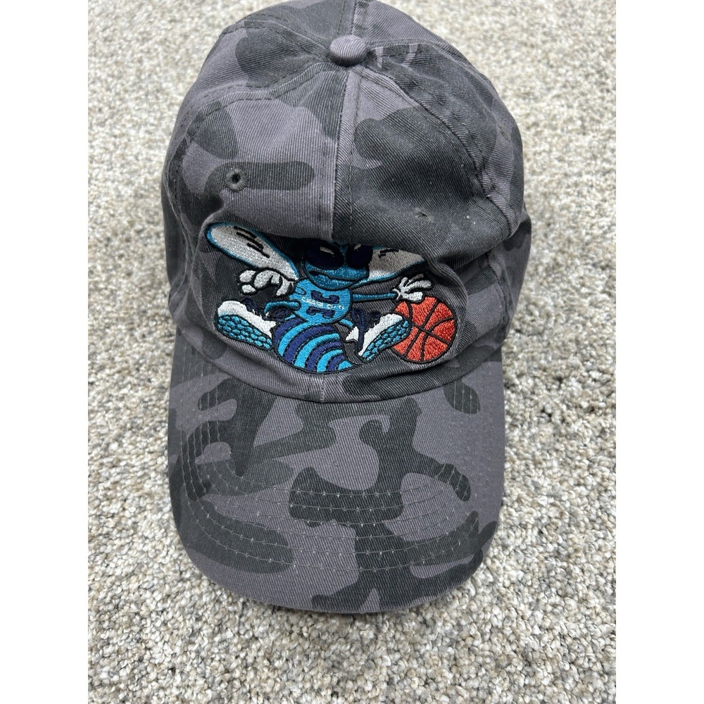 NBA Charlotte Hornets Black Camo Basketball Hat - One Size Fits Most